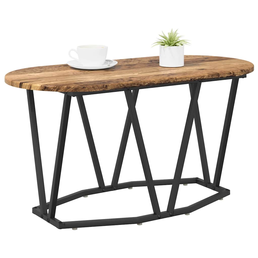 Dohányzóasztal Öreg fa 80 x 40 x 40.5 cm Mérnöki fa és fém