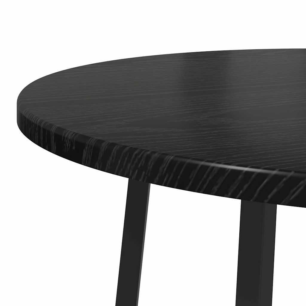 Kisasztal készlet polcokkal 2 pcs Fekete tölgy