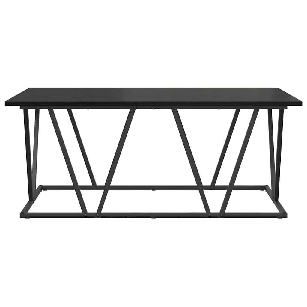 Dohányzóasztal Fekete tölgy 100 x 50 x 40 cm Mérnöki fa és fém