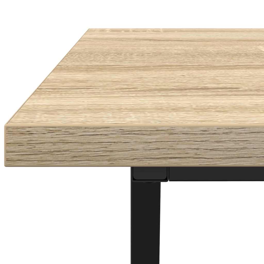 Dohányzóasztal Sonoma tölgy 100 x 50 x 40 cm Mérnöki fa és fém