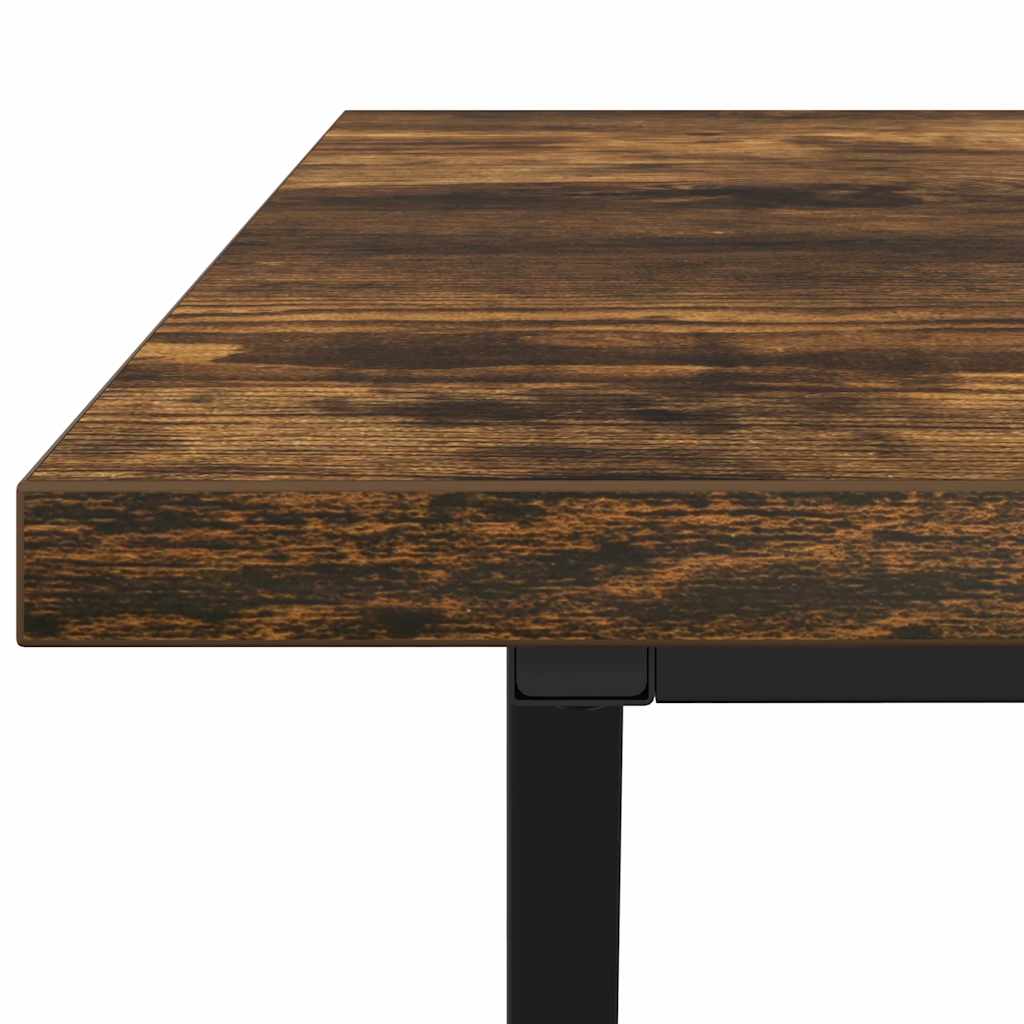 Dohányzóasztal Füstölt tölgy 100 x 50 x 40 cm Mérnöki fa és fém