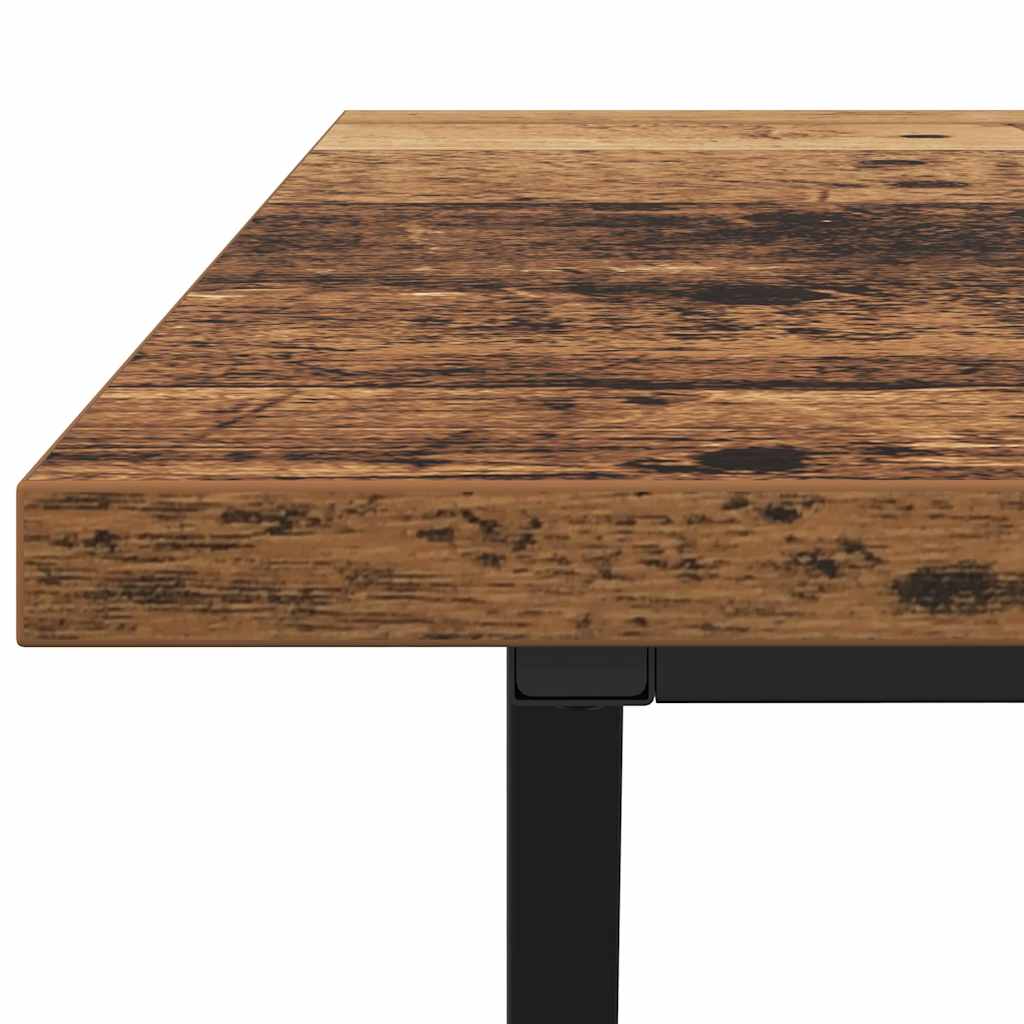 Dohányzóasztal Öreg fa 100 x 50 x 40 cm Mérnöki fa és fém