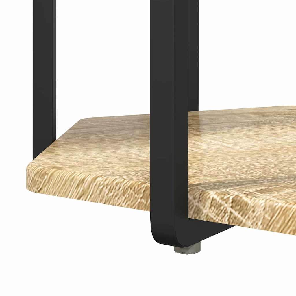 Kisasztal készlet polcokkal 2 pcs Barna