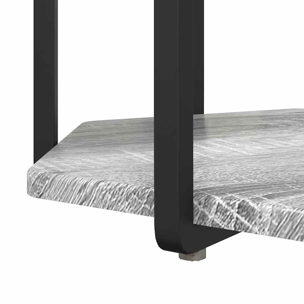 Kisasztal készlet polcokkal 2 pcs Szürke
