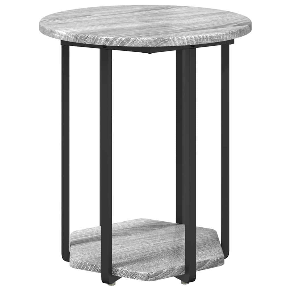 Kisasztal készlet polcokkal 2 pcs Szürke