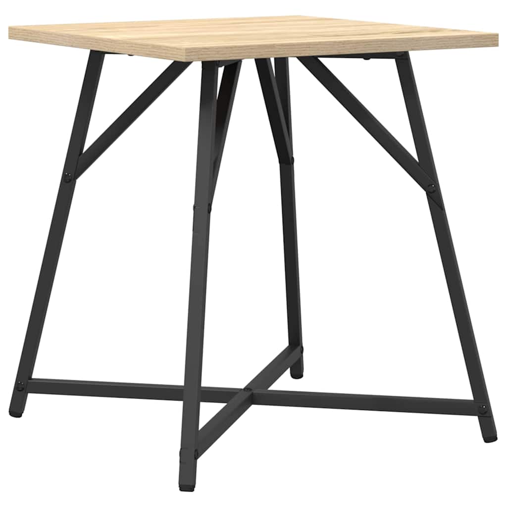 Kisasztal készlet 2 db Sonoma Tölgy és Fekete 50 x 50 x 50 cm
