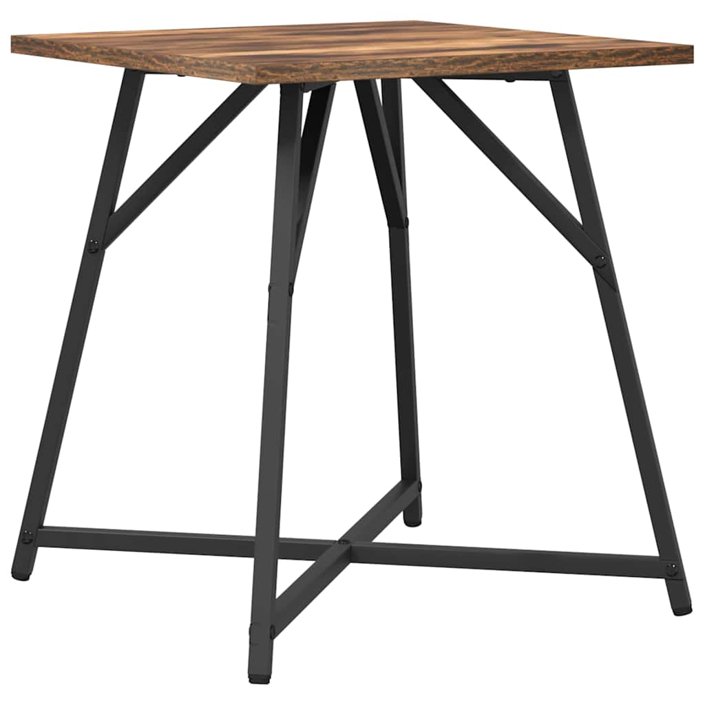 Kisasztal készlet 2 db Füstölt Tölgy és Fekete 50 x 50 x 50 cm