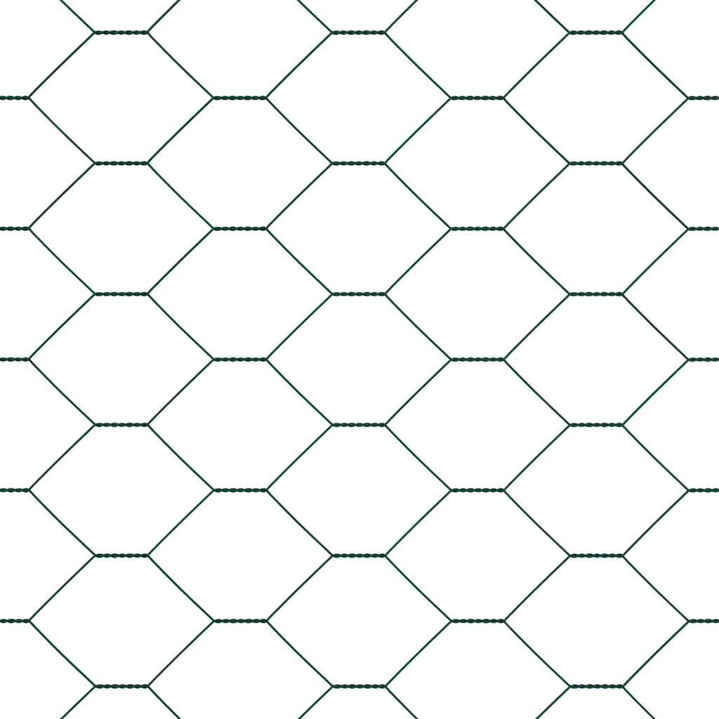 Hatszögletű kerítés talajrögzítő 10 x 0,8 m PVC-bevonatos acél