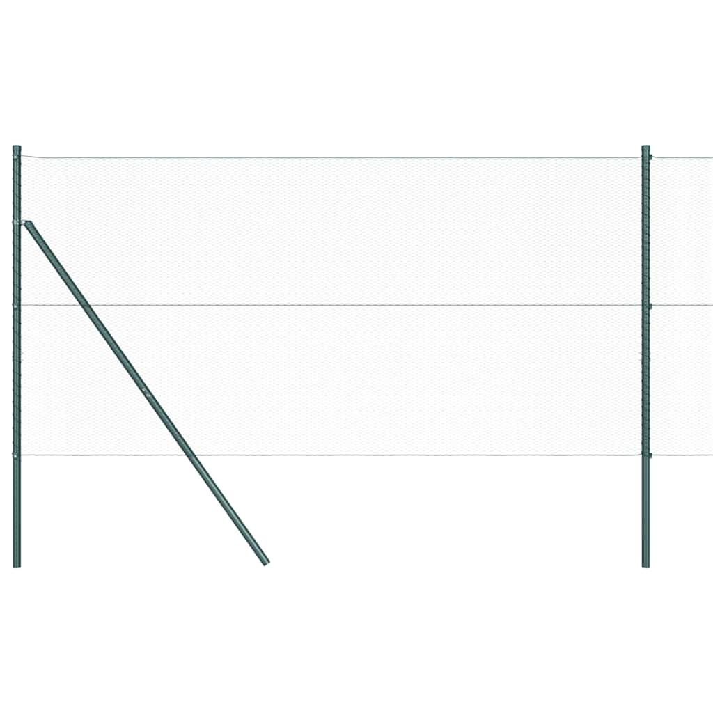 Hatszögletű kerítés talajrögzítő 10 x 1,4 m PVC-bevonatos acél