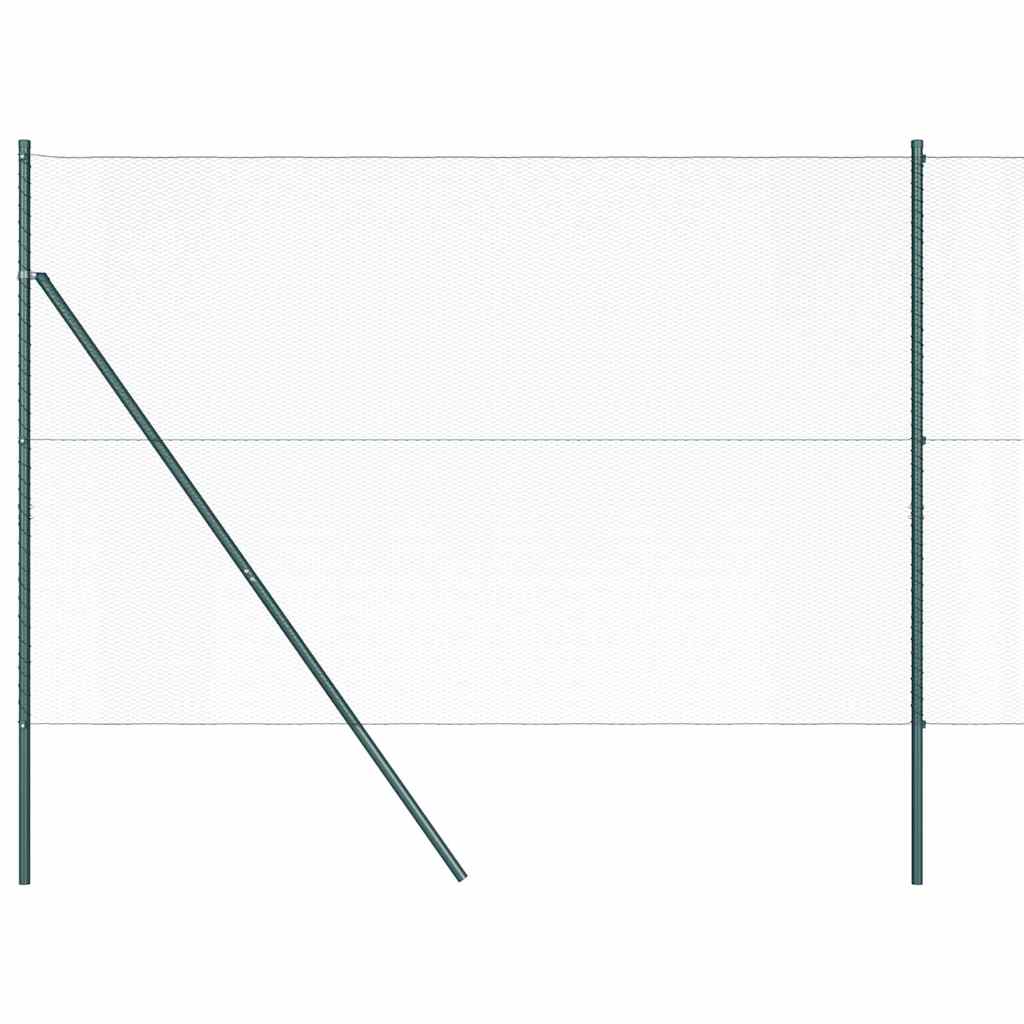 Hatszögletű kerítés talajrögzítő 10 x 1,6 m PVC-bevonatos acél