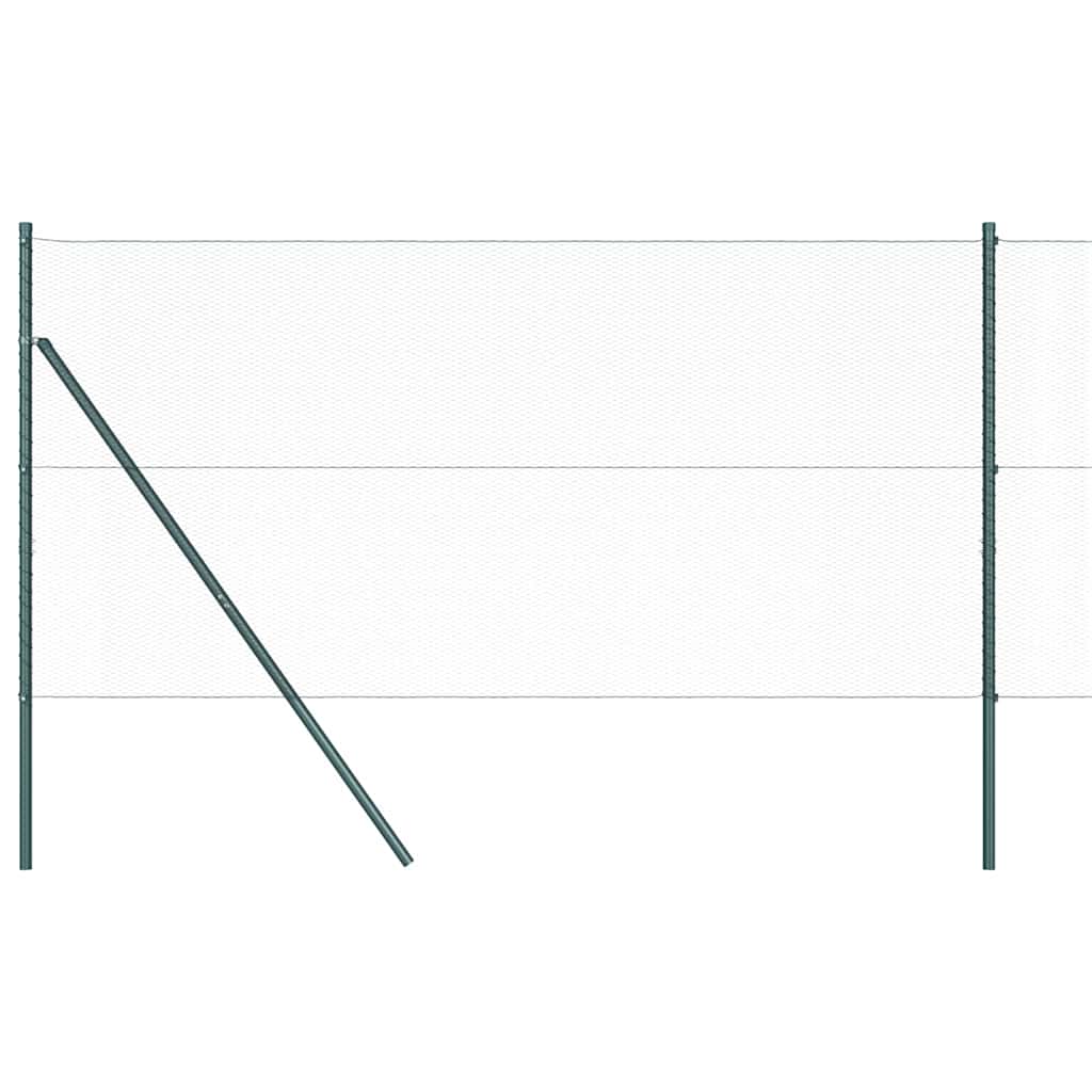 Hatszögletű kerítés talajrögzítő 50 x 1,4 m PVC-bevonatos acél