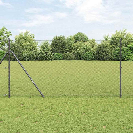 Hatszögletű kerítés talajrögzítő 25 x 1,2 m PVC-bevonatos acél