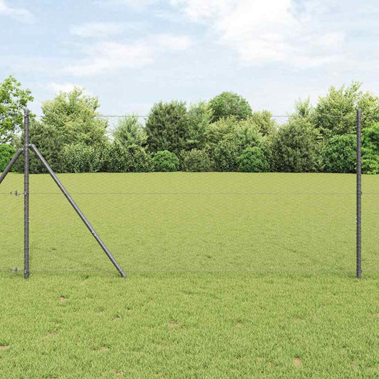 Hatszögletű kerítés talajrögzítő 25 x 1,2 m PVC-bevonatos acél