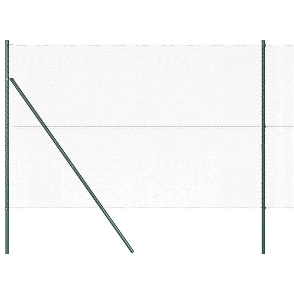 Hatszögletű kerítés talajrögzítő 50 x 1,6 m PVC-bevonatos acél