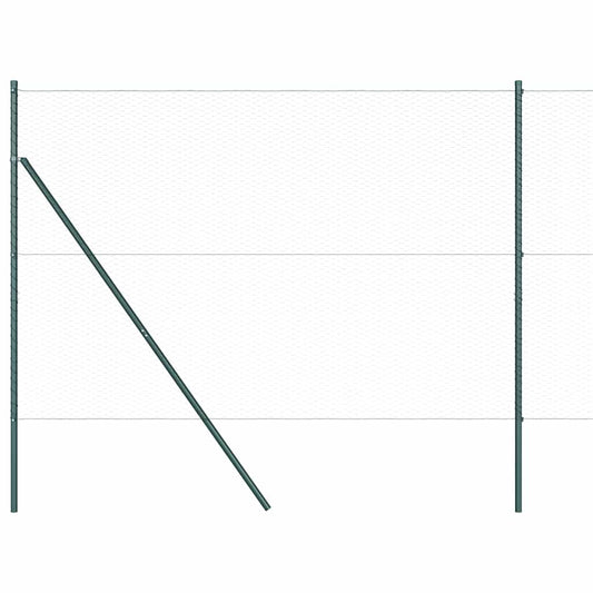Hatszögletű kerítés talajrögzítő 100 x 1,6 m PVC-bevonatos acél