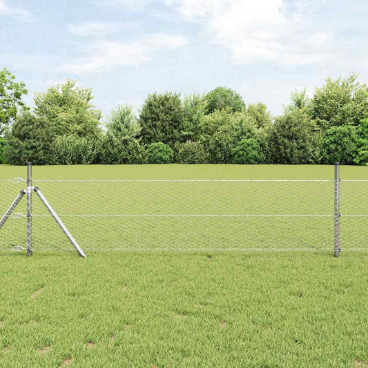 Hatszögletű kerítés talajrögzítő 10 x 0,4 m Horganyzott Acél