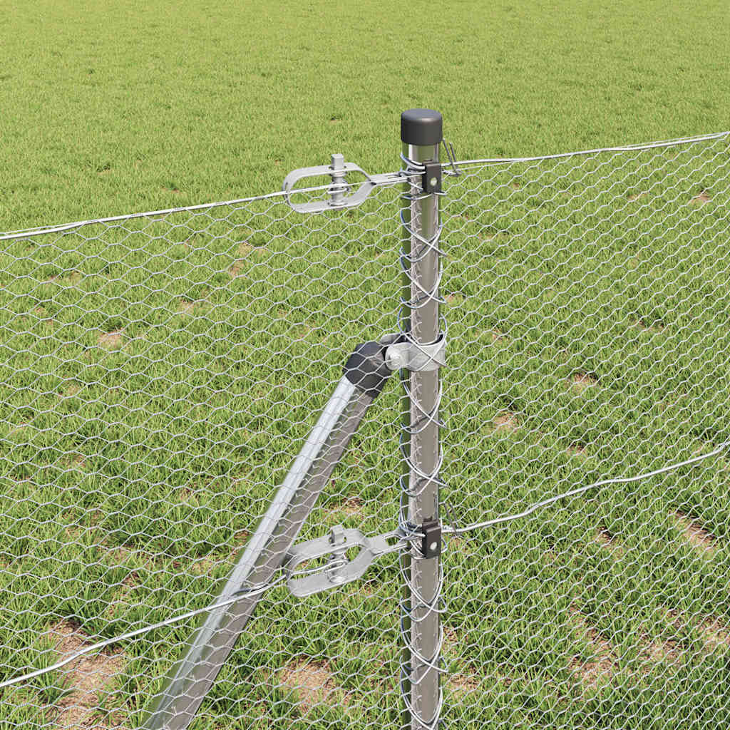 Hatszögletű kerítés talajrögzítő 10 x 0,6 m Horganyzott Acél