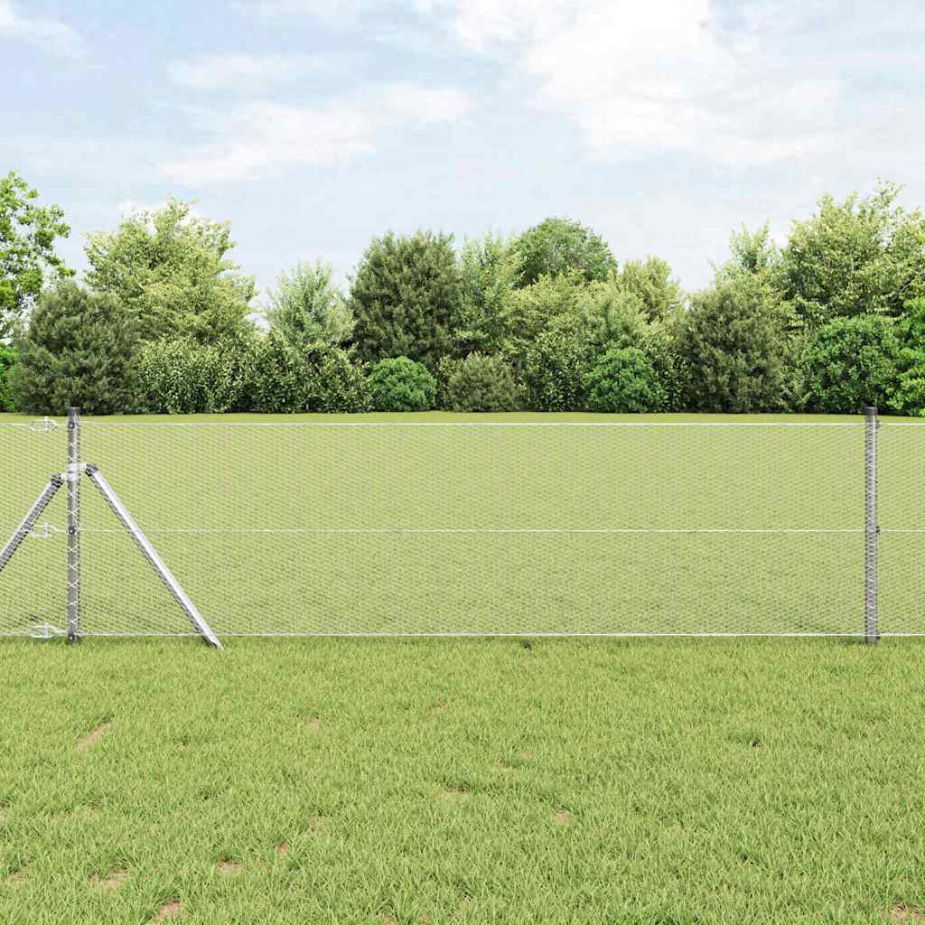 Hatszögletű kerítés talajrögzítő 10 x 0,6 m Horganyzott Acél