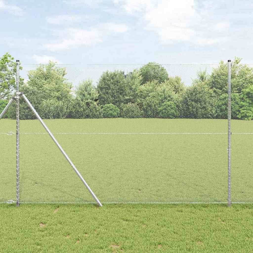 Hatszögletű kerítés talajrögzítő 10 x 1,5 m Horganyzott Acél