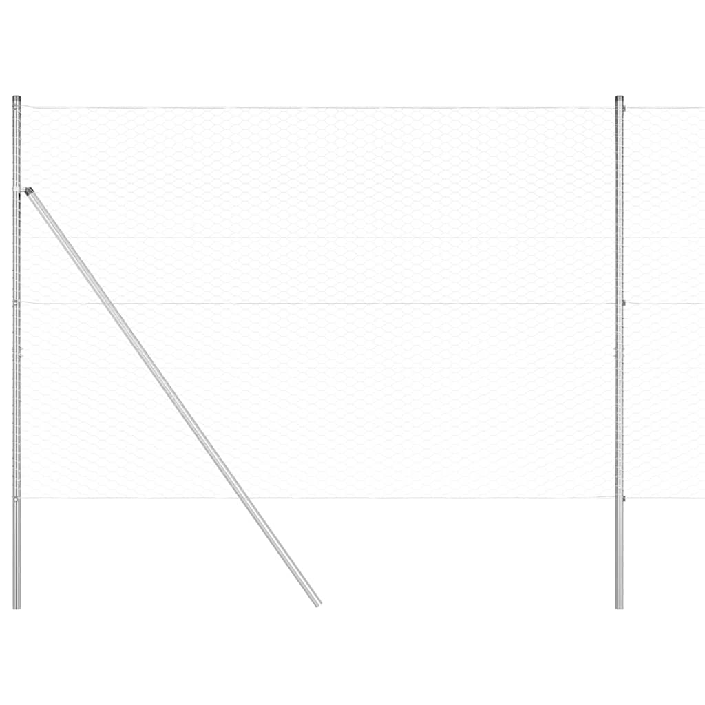 Hatszögletű kerítés talajrögzítő 50 x 1,6 m Horganyzott Acél