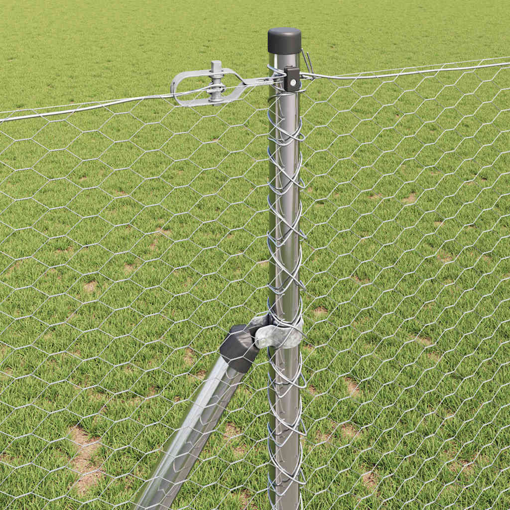 Hatszögletű kerítés talajrögzítő 100 x 1,2 m Horganyzott Acél