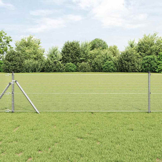 Hegesztett dróthálós kerítés talaj rögzítés 10 x 0,4 m Ezüst