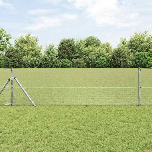 Hegesztett dróthálós kerítés talaj rögzítés 10 x 0,6 m Ezüst