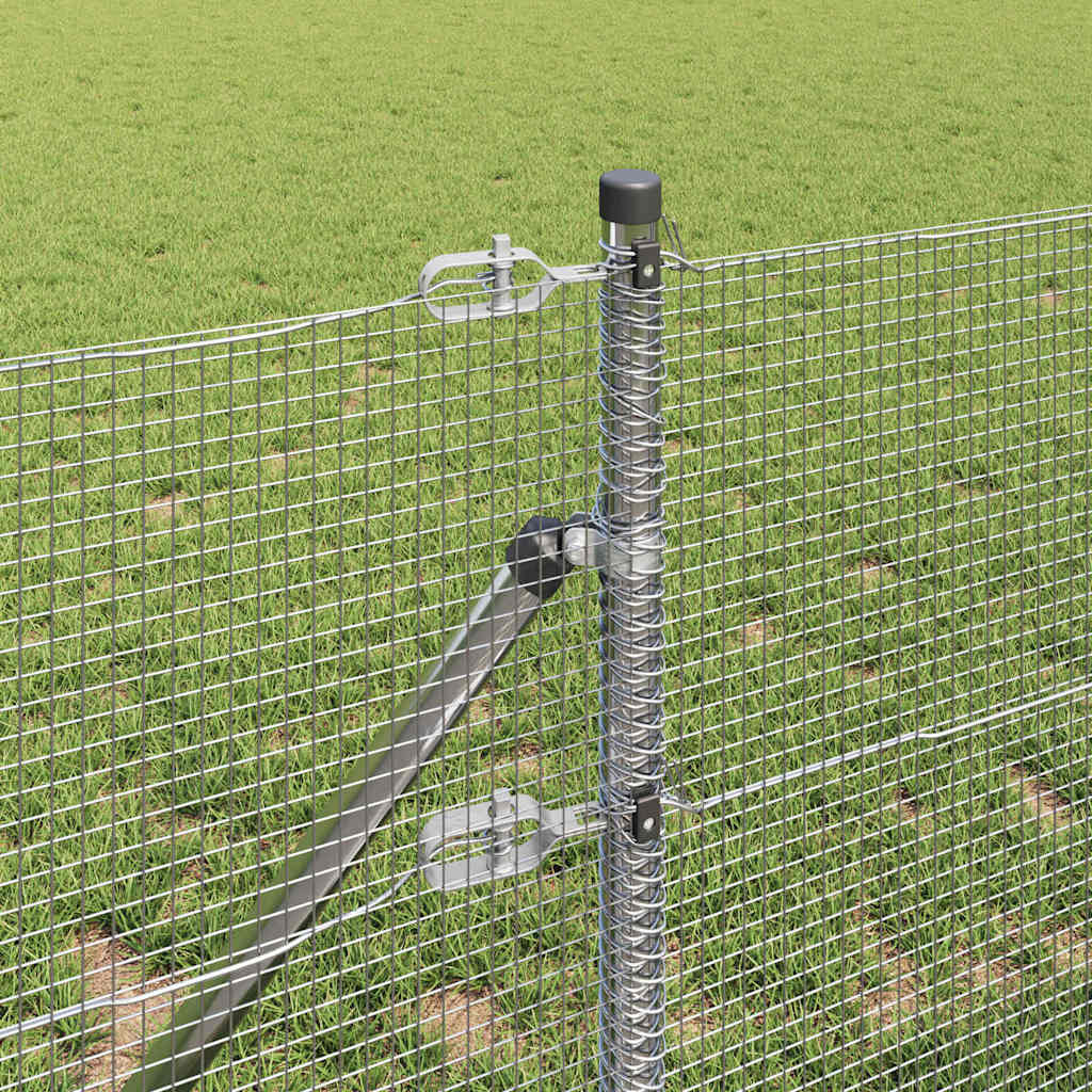 Hegesztett dróthálós kerítés talaj rögzítés 25 x 0,4 m Ezüst