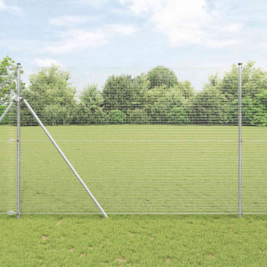 Hegesztett dróthálós kerítés talaj rögzítés 25 x 1,6 m Ezüst