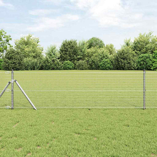 Hegesztett dróthálós kerítés talaj rögzítés 50 x 0,8 m Ezüst