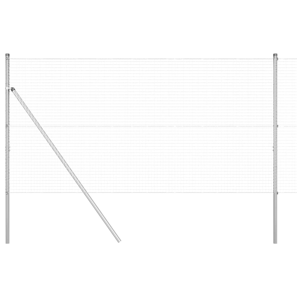 Hegesztett dróthálós kerítés talaj rögzítés 50 x 1 m Ezüst Háló