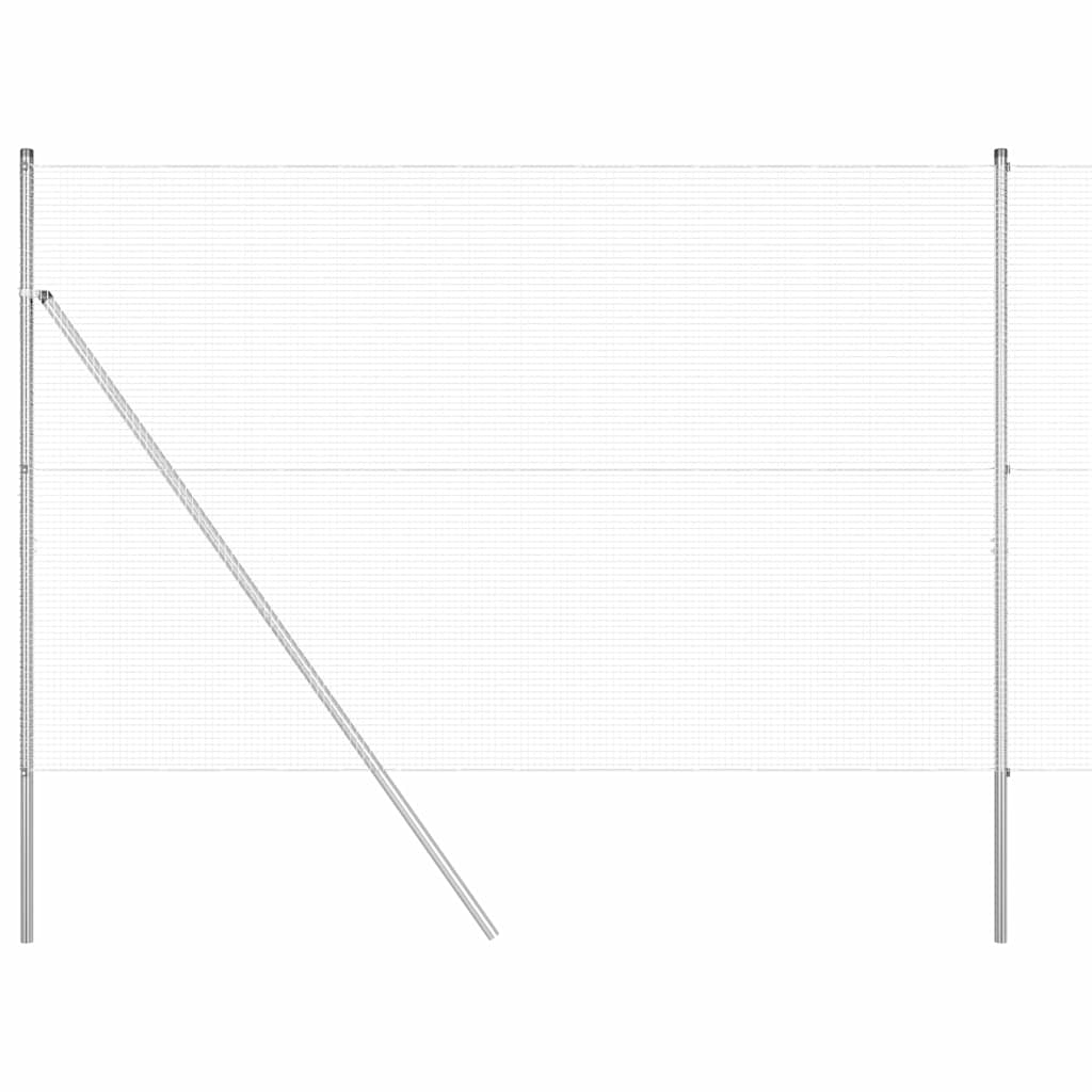 Hegesztett dróthálós kerítés talaj rögzítés 50 x 1,5 m Ezüst
