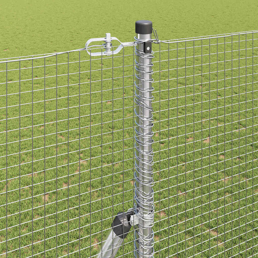 Hegesztett dróthálós kerítés talaj rögzítés 50 x 1,5 m Ezüst