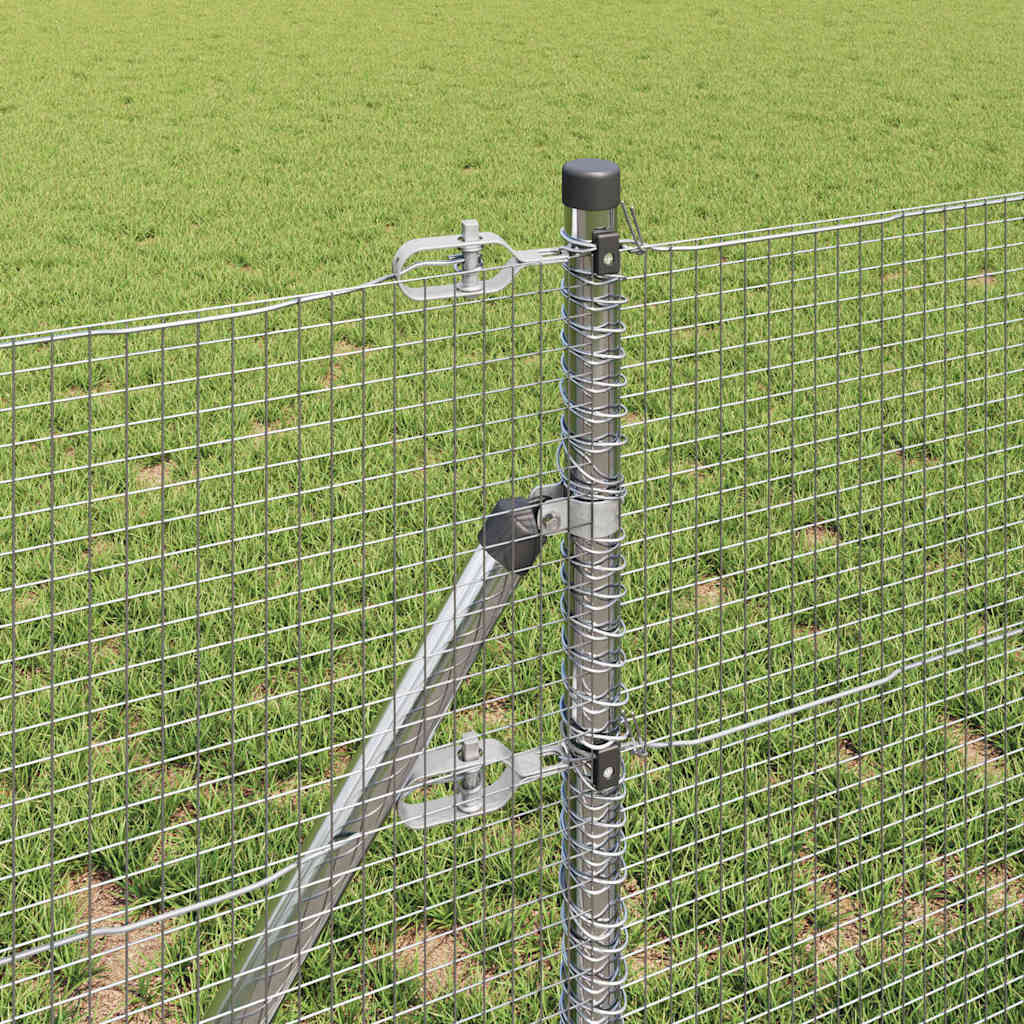 Hegesztett dróthálós kerítés talaj rögzítés 100 x 0,4 m Ezüst