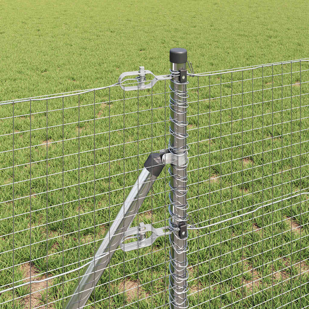 Hegesztett dróthálós kerítés talaj rögzítés 100 x 0,4 m Ezüst