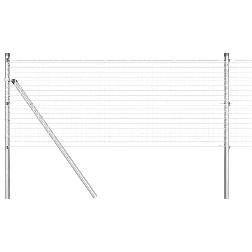 Hegesztett dróthálós kerítés talaj rögzítés 100 x 0,8 m Ezüst