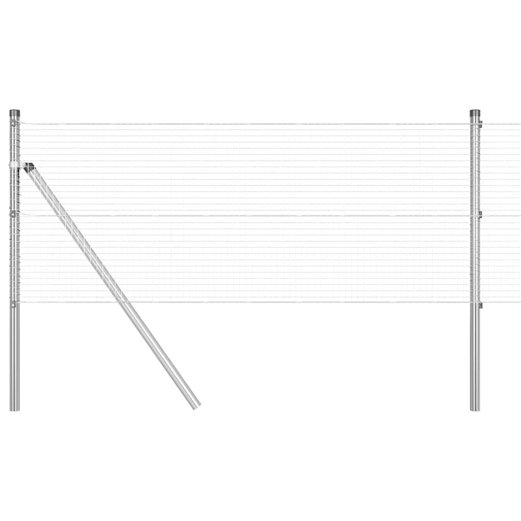 Hegesztett dróthálós kerítés talaj rögzítés 100 x 0,8 m Ezüst
