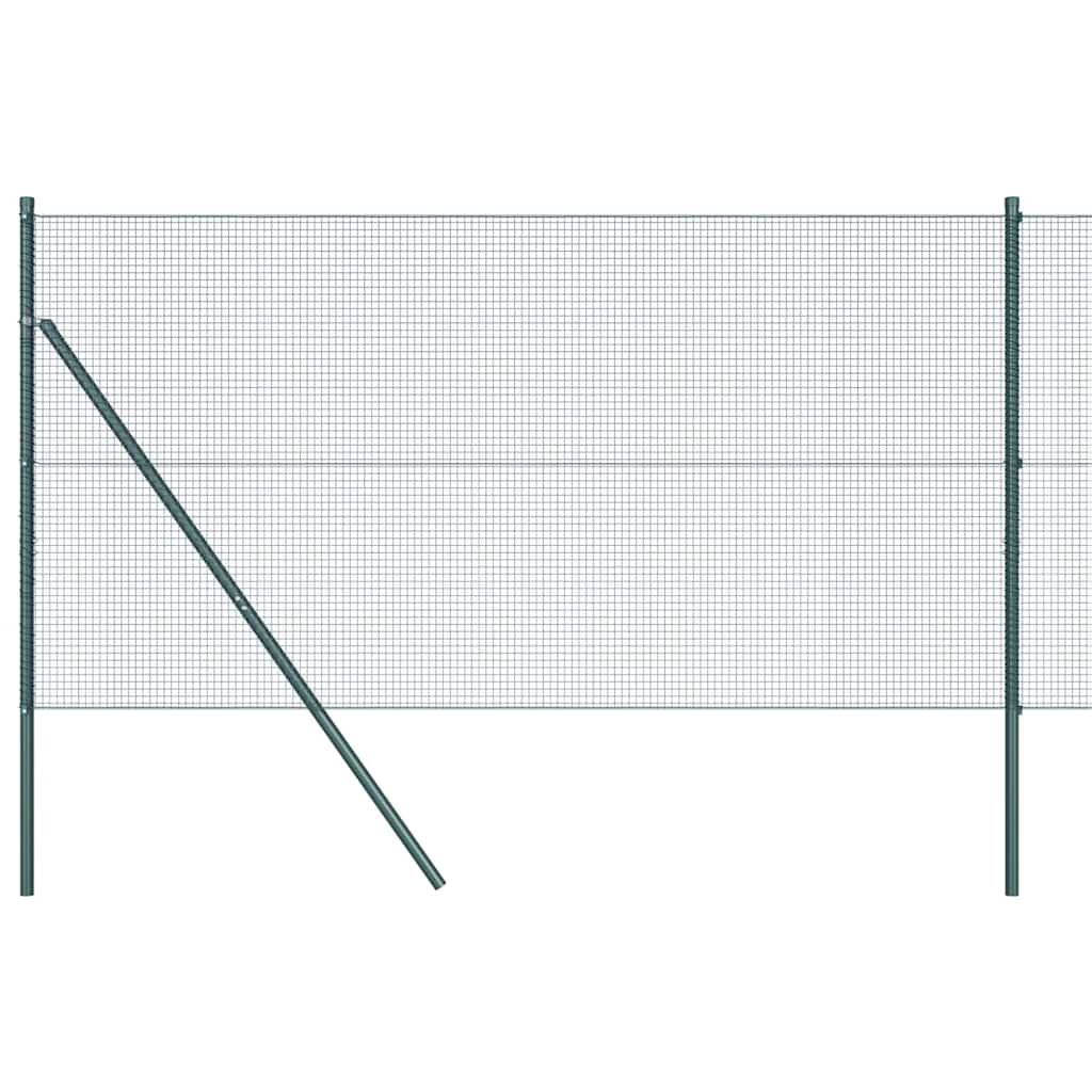 Hegesztett dróthálós kerítés talaj rögzítés 10 x 1 m Zöld Háló