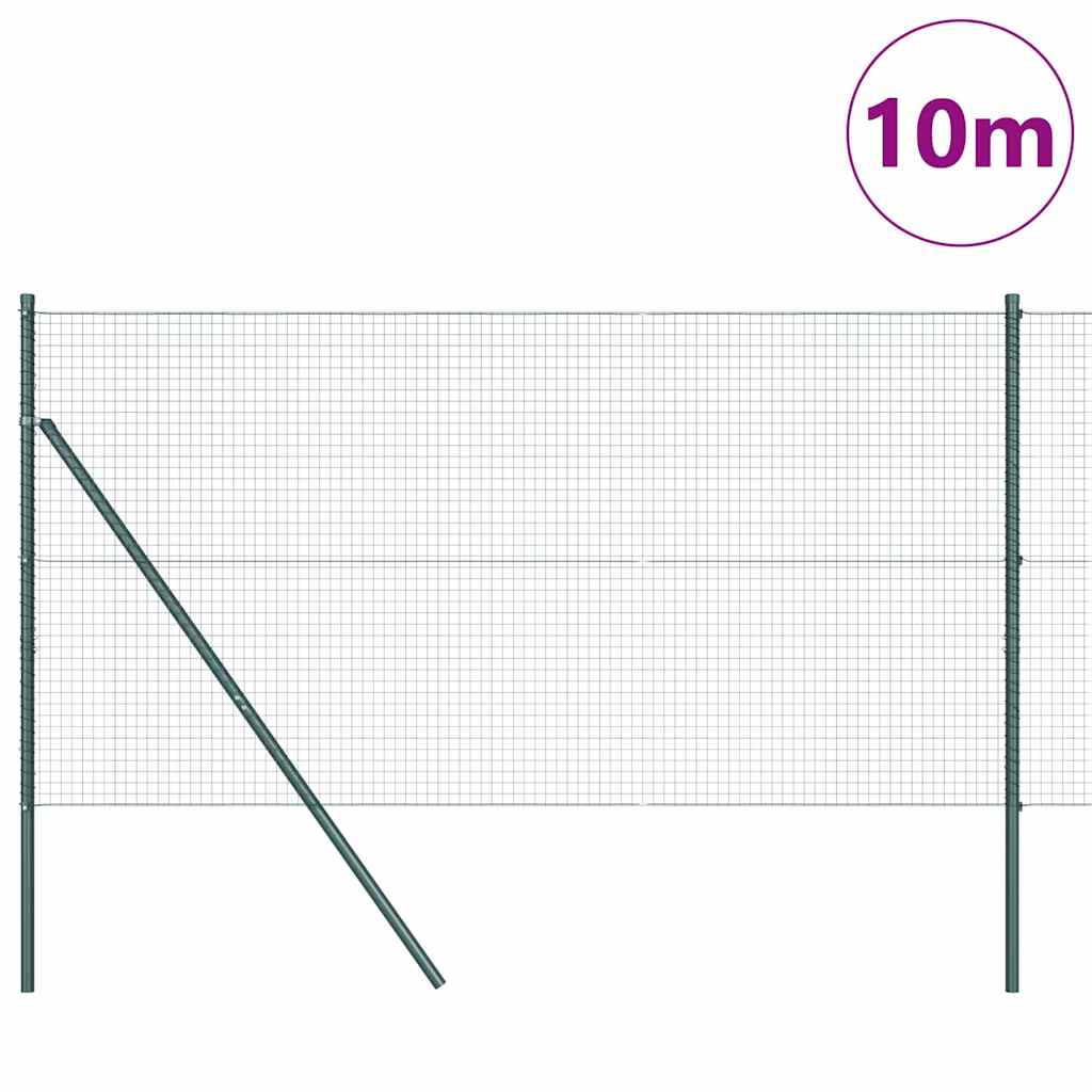 Hegesztett dróthálós kerítés talaj rögzítés 10 x 1,2 m Zöld