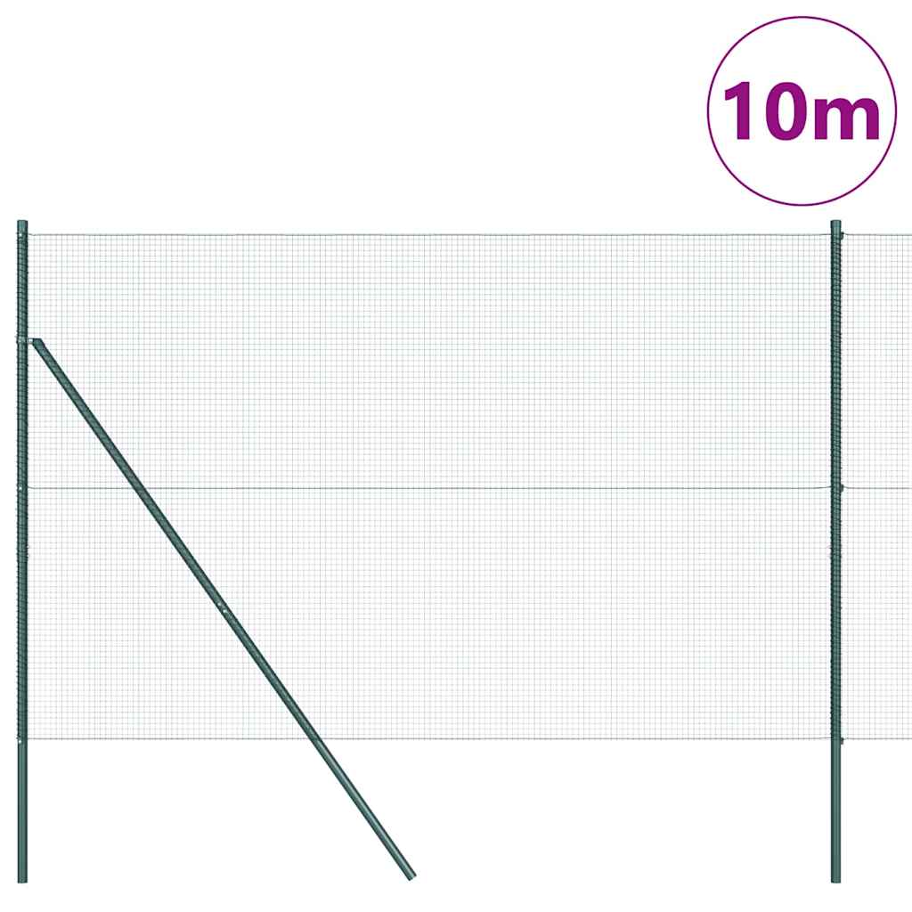 Hegesztett dróthálós kerítés talaj rögzítés 10 x 1,5 m Zöld