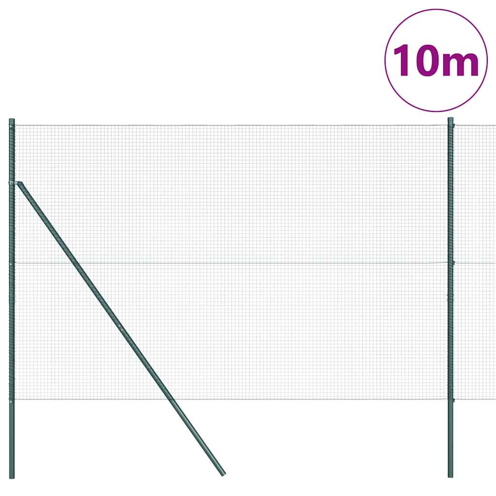 Hegesztett dróthálós kerítés talaj rögzítés 10 x 1,5 m Zöld