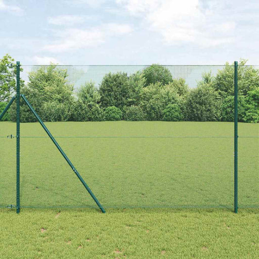Hegesztett dróthálós kerítés talaj rögzítés 10 x 1,6 m Zöld