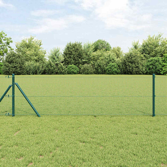 Hegesztett dróthálós kerítés talaj rögzítés 25 x 0,4 m Zöld