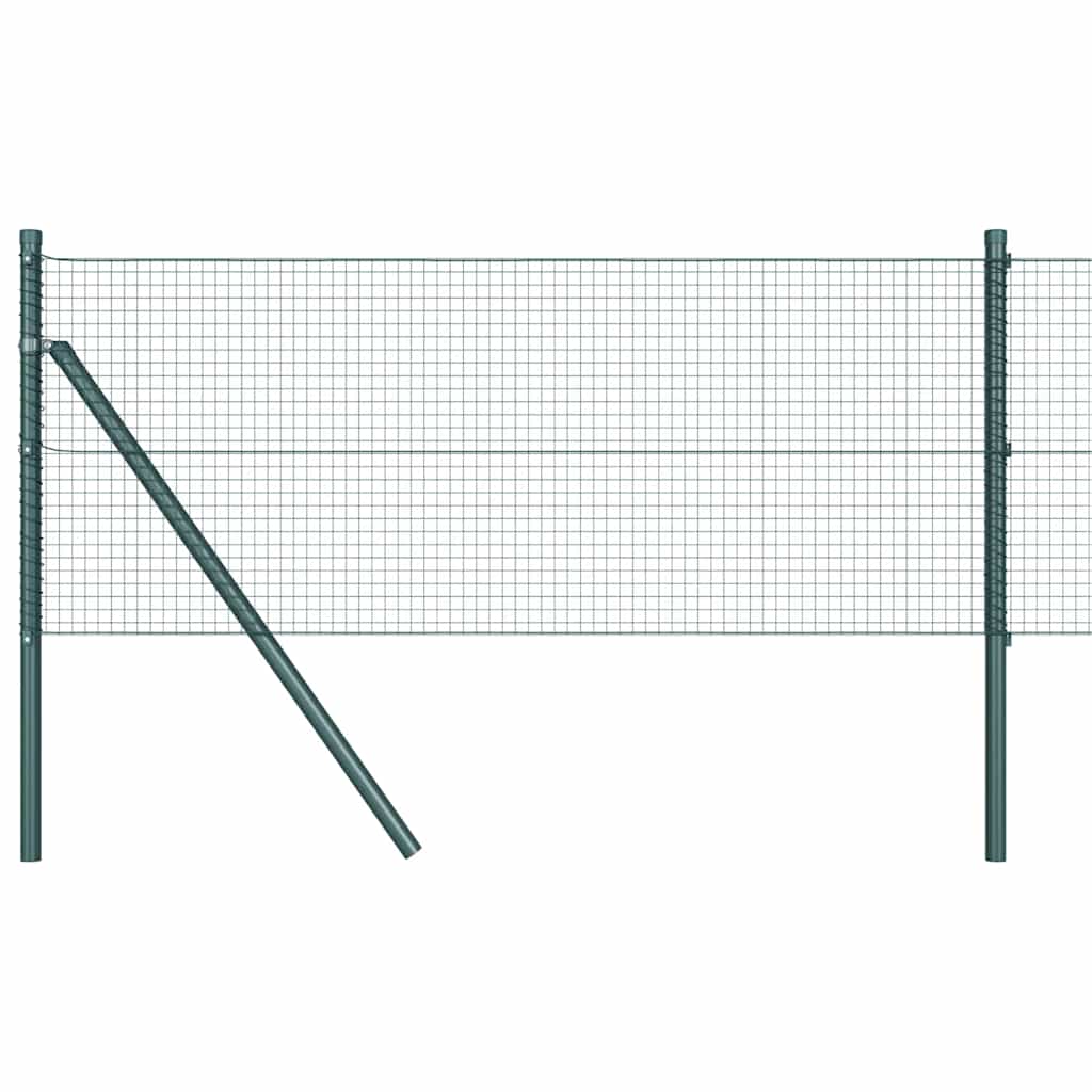 Hegesztett dróthálós kerítés talaj rögzítés 25 x 0,8 m Zöld