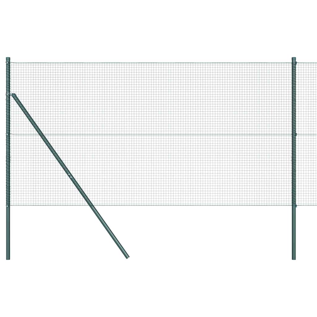 Hegesztett dróthálós kerítés talaj rögzítés 25 x 1,2 m Zöld