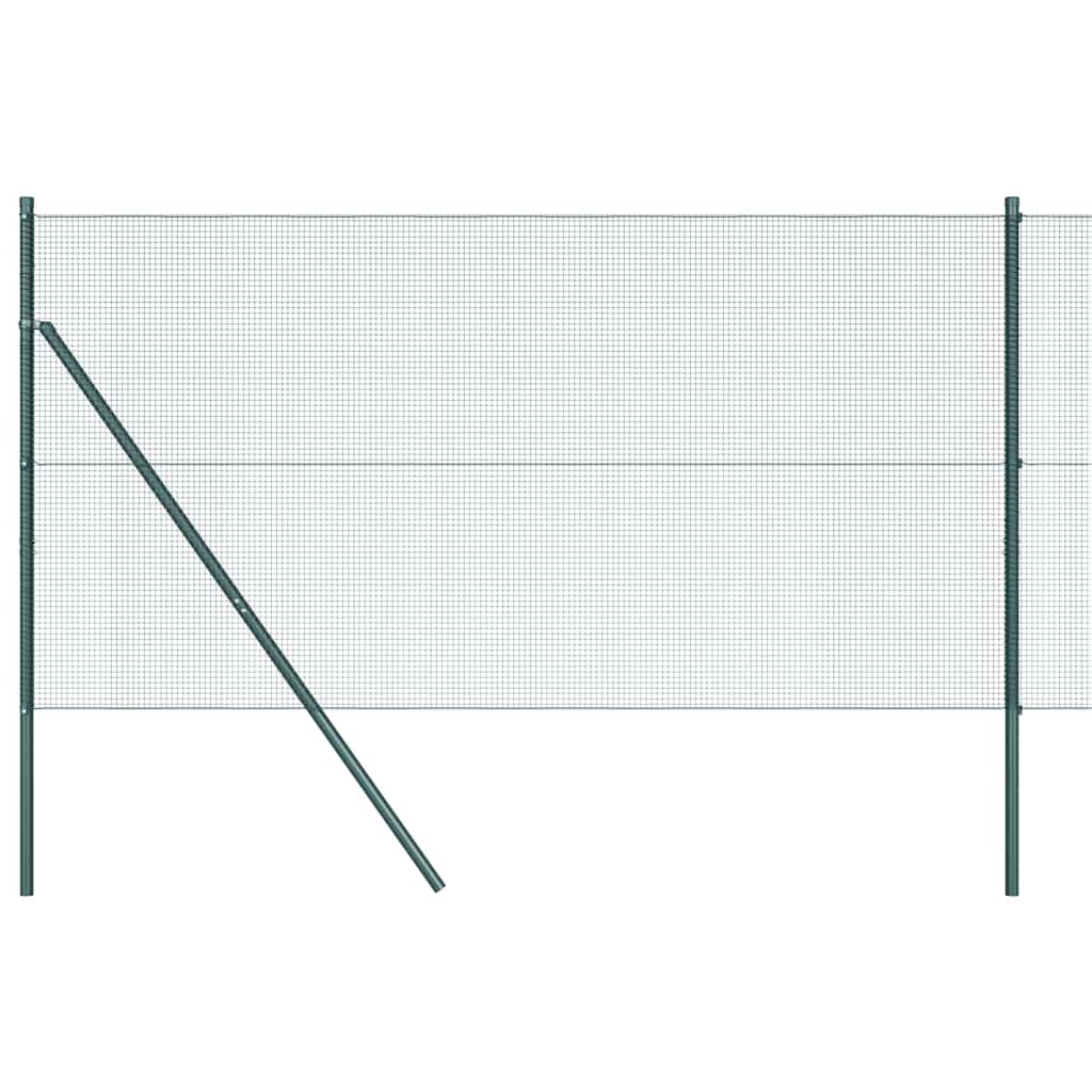 Hegesztett dróthálós kerítés talaj rögzítés 25 x 1,4 m Zöld