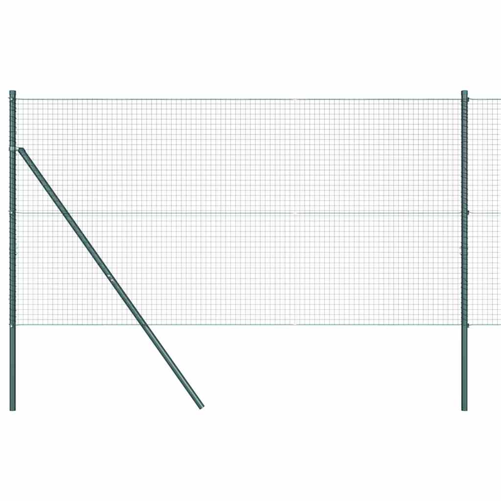 Hegesztett dróthálós kerítés talaj rögzítés 25 x 1,4 m Zöld