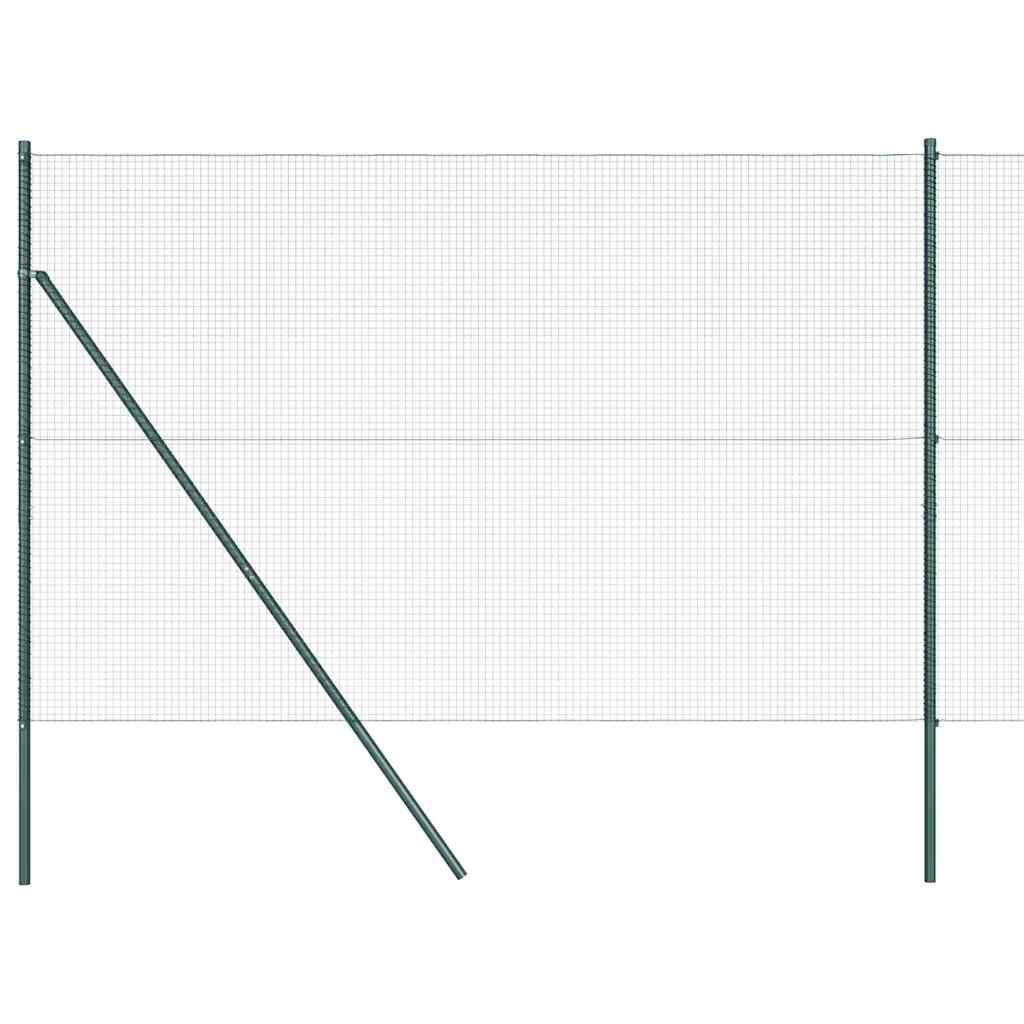 Hegesztett dróthálós kerítés talaj rögzítés 25 x 1,5 m Zöld