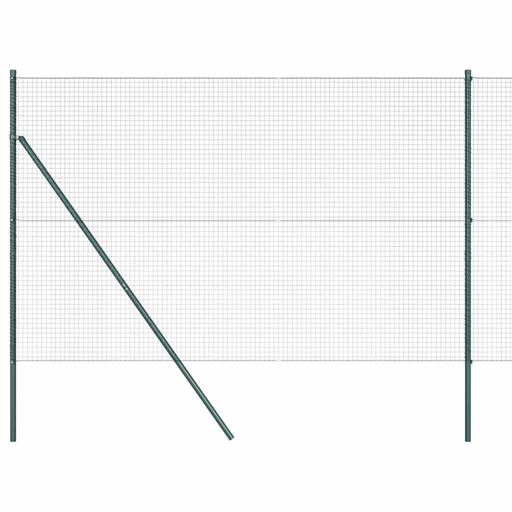 Hegesztett dróthálós kerítés talaj rögzítés 25 x 1,5 m Zöld