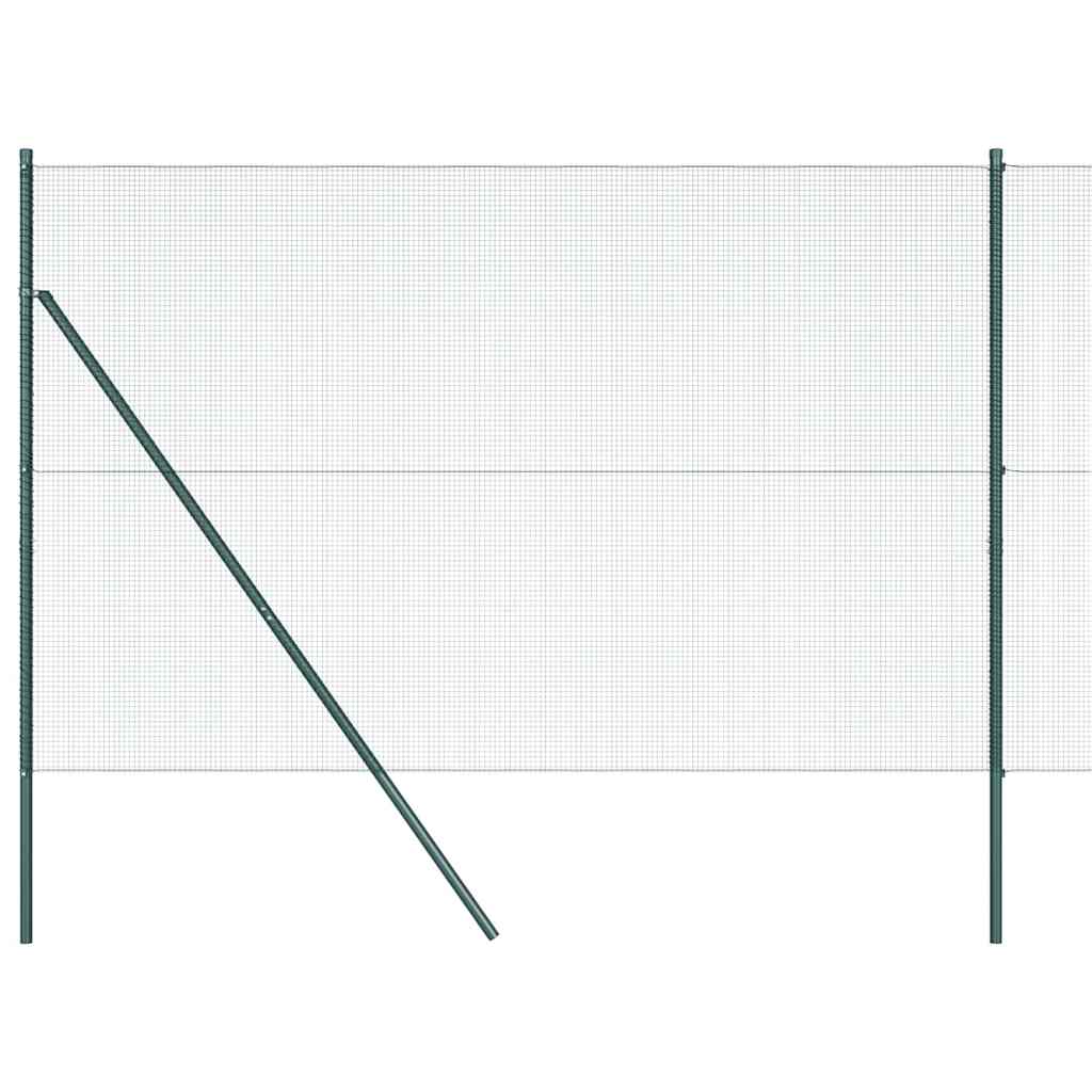 Hegesztett dróthálós kerítés talaj rögzítés 25 x 1,6 m Zöld